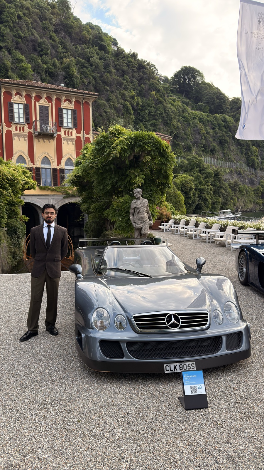 Iftikhar Khan with a Mercedes-AMG CLK GTR
